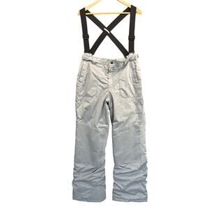 Columbia Grey Powder Turner Suspender Insulated Ski Pants XL